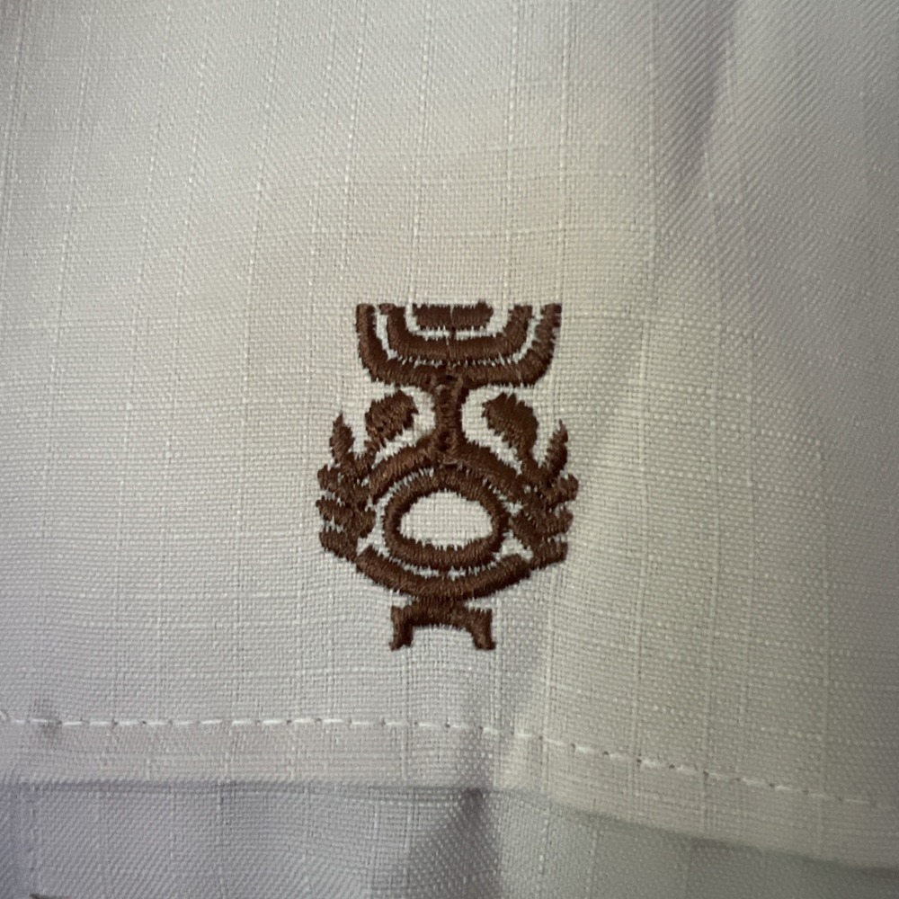 Vintage Iolani Executive Camp Shirt Pleated Front Short Sleeve Casual Top XL - Picture 3 of 6